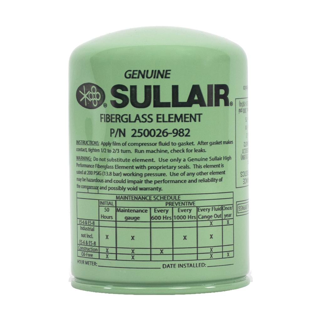 ELE.FIL.ACEITE S6E,8E,40,185N,750DP (250026-982)